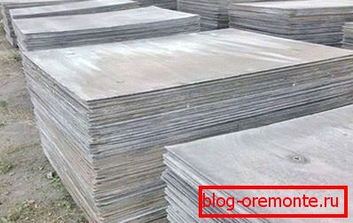 Непрессованние азбестоцементні листи