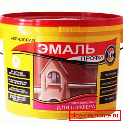 Полімерна емаль для шиферної покрівлі