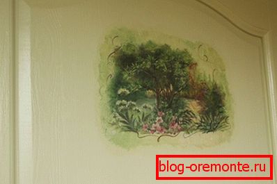 Декупаж двери фотообоями Декупаж двери фотообоями