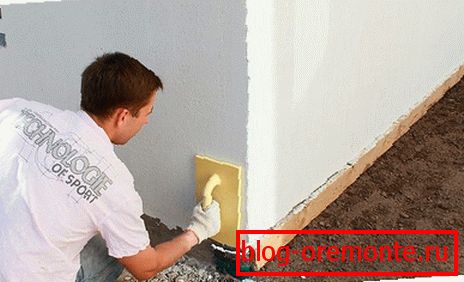 Фасадна штукатурка по пінопласту і Піноплекс