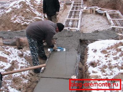 Холод і зима - не перешкода для цементування фундаменту Холод і зима - не перешкода для цементування фундаменту