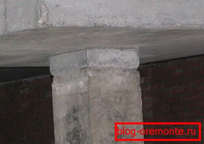 Холодний шов при бетонуванні колони Холодний шов при бетонуванні колони