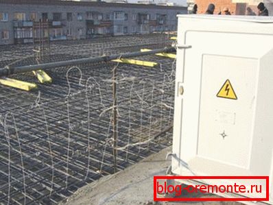 Використання обігрівального проводу на будівельному майданчику Використання обігрівального проводу на будівельному майданчику
