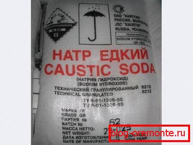 Каустична сода, вона ж - їдкий натр. Каустична сода, вона ж - їдкий натр.