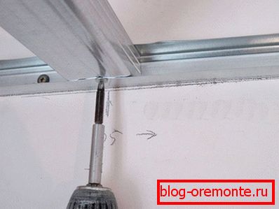 Монтаж потолочного каркаса Монтаж потолочного каркаса