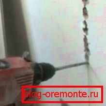 Любительське фото, процесу виготовлення штроби з використанням звичайного перфоратора Любительське фото, процесу виготовлення штроби з використанням звичайного перфоратора
