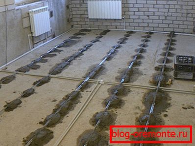 Маяки поверх черновой стяжки Маяки поверх черновой стяжки