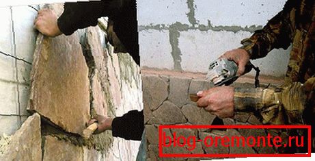 Монтаж натурального камня
