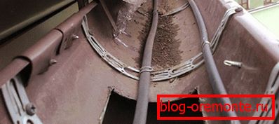 Нагрівальний кабель в ринві