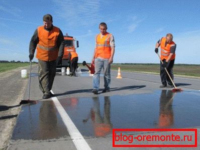 Нанесення зміцнює емульсії Нанесення зміцнює емульсії