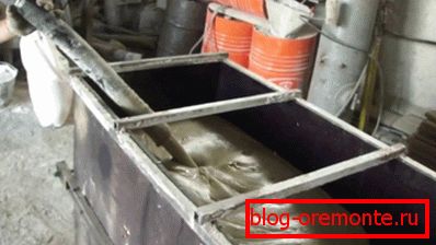Наповнення форми складом Наповнення форми складом
