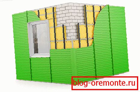Схема обшивка стен профнастилом