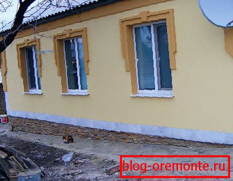 Оздоблення будинку короїд після утеплення