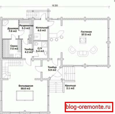 Планування простору 1-ого поверху Планування простору 1-ого поверху