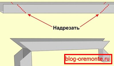 Підготовка перемички до стикування зі стійками Підготовка перемички до стикування зі стійками