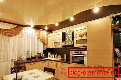 Потолок в кухне Потолок в кухне