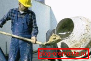 При приготуванні в бетономішалці можна розраховувати співвідношення в лопатах При приготуванні в бетономішалці можна розраховувати співвідношення в лопатах