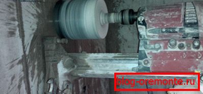 Застосування бура з алмазної коронкою Застосування бура з алмазної коронкою