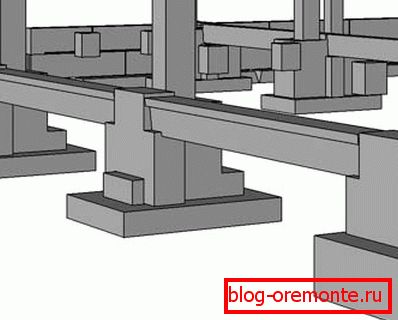 Приклад конструкції зі збірними опорами Приклад конструкції зі збірними опорами
