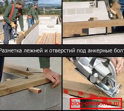 Процес кріплення лежня до фундаменту