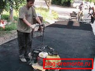 Робота виброплитой. Робота виброплитой.