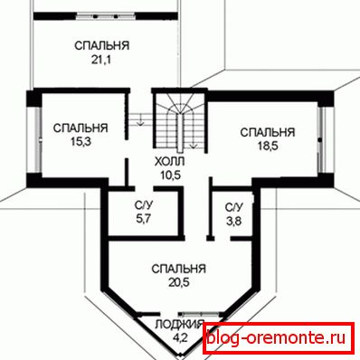 Распланировка другого ярусу Распланировка другого ярусу