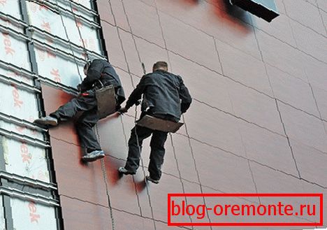 Ремонт вентилируемого фасада