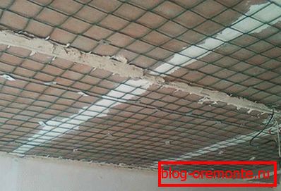 Підготовка стелі до штукатурки Підготовка стелі до штукатурки