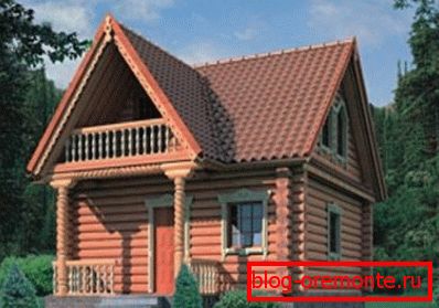 Тривимірний проект будинку-лазні 6 * 8 Тривимірний проект будинку-лазні 6 * 8