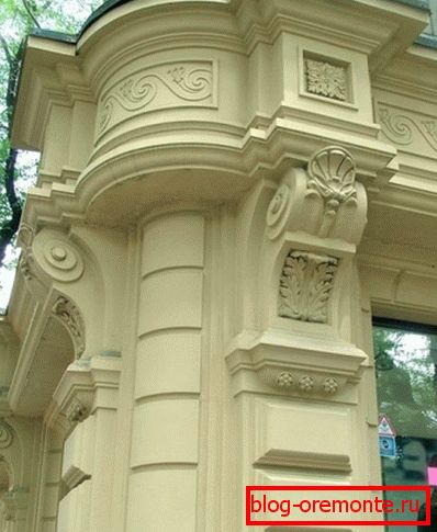 Кутовий фасадний декор з стеклофібробетона Кутовий фасадний декор з стеклофібробетона