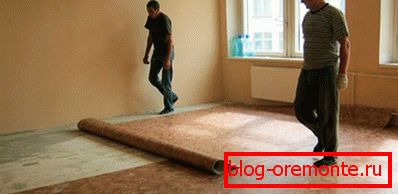 Укладання лінолеуму на бетонну підлогу