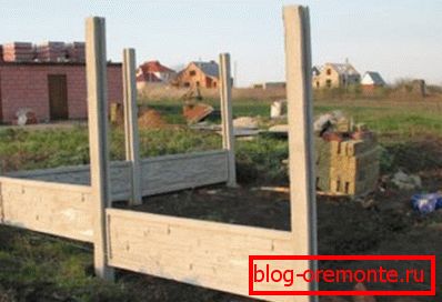 Установка перших плит Установка перших плит