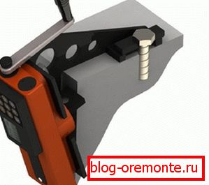 Пристрій для визначення якості бетону шляхом сколювання ребра Пристрій для визначення якості бетону шляхом сколювання ребра