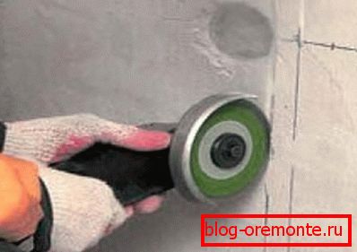 Виконання штраб за допомогою диска малого діаметра. Виконання штраб за допомогою диска малого діаметра.