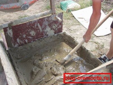 заміс розчину лопатой заміс розчину лопатой