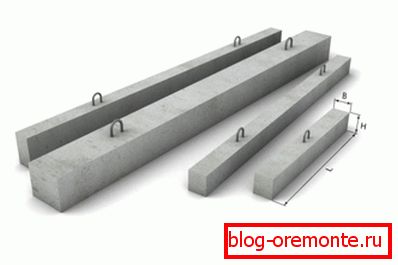 Залізобетонні брускові перемички різного типу Залізобетонні брускові перемички різного типу